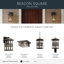 Applique murale d'extérieur 1 lumière en bronze martelé 17,50 po Beacon Square-1650856772-1650856773
