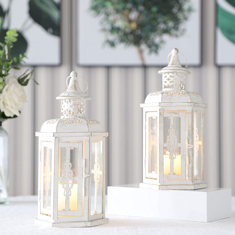 10'' H Tabletop Votive Holder, White