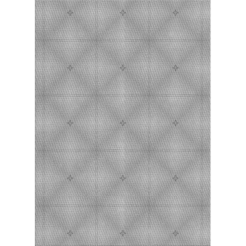 Tapis gris/zone noire à motifs, Rectangle 2 pi x 3 pi