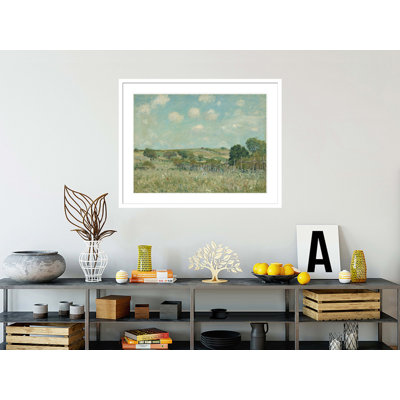 Meadow by Alfred Sisley -Framed Giclee Print