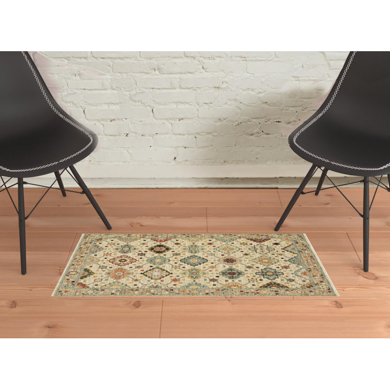 Mickyla Performance Oriental Indoor Rug, Rectangle 2' x 3'