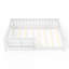 Structure de lit double avec tête de lit bibliothèque, barrière de sécurité, lit pour enfant avec rangement, blanc-1534637760-1534637766