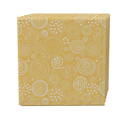 Cotton Twill Geometric Square Napkin