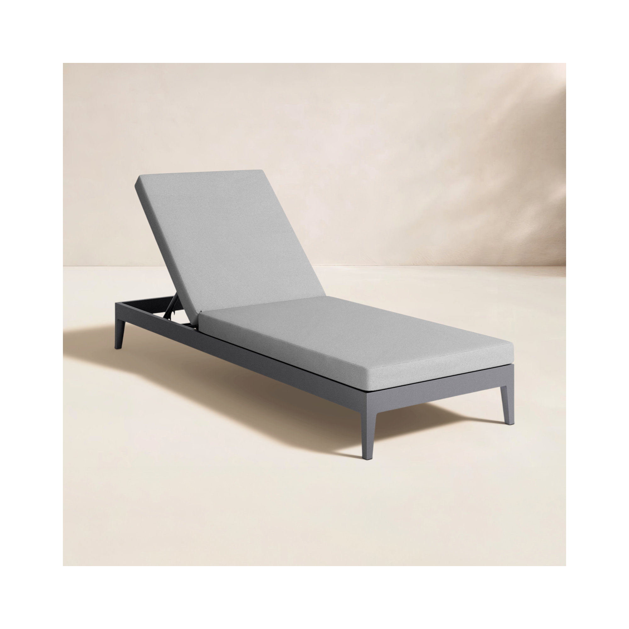 Elza 28'' Outdoor Aluminum Chaise Lounge