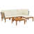 Cream White Cushion/Natural Beige Frame selected
