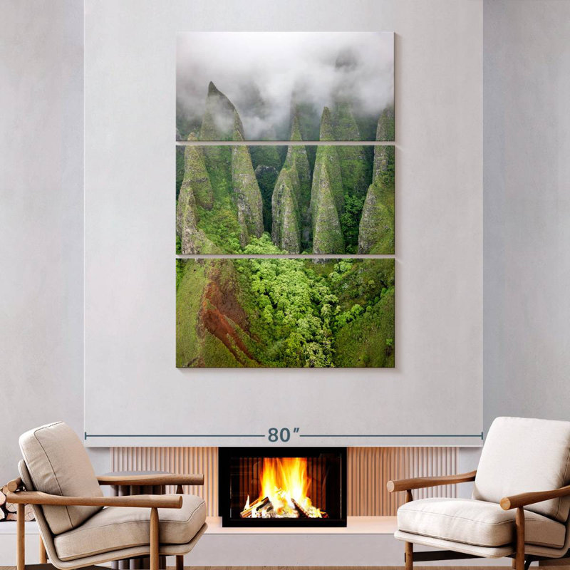 Alvord Na Pali Kauai Rainforest, 74" H x 48" W