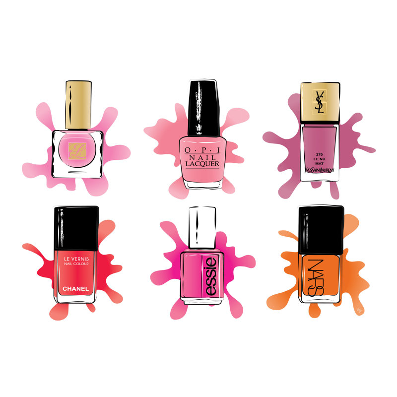Nail Polish - Wrapped Canvas Art Prints, 51cm H x 76cm W