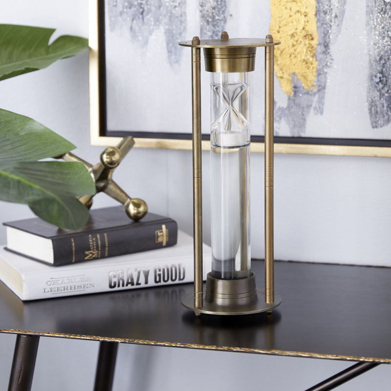 Fasta Hourglass Decorative Object, Brown