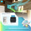 Poubelle de cuisine et de recyclage en acier inoxydable 16 gallons avec contrôle des odeurs CleanAura et couvercles à fermeture en douceur Home Zone Living-131224155-93365605