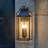 3 - Light Large Outdoor Wall Lighting Sconce Light With Clear Glass in Black Finish