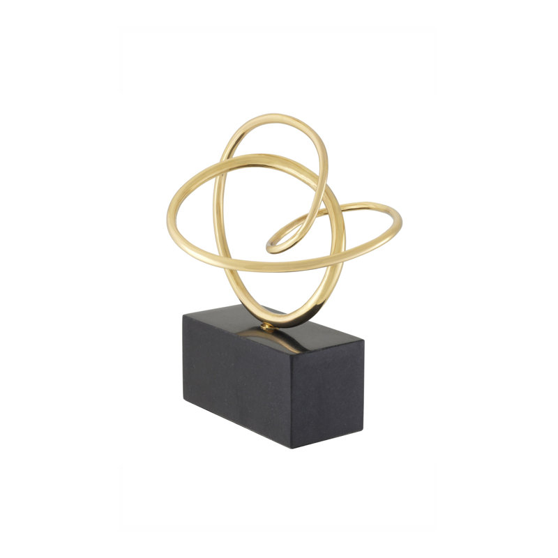 Sculpture Lorree, Laiton / Noir