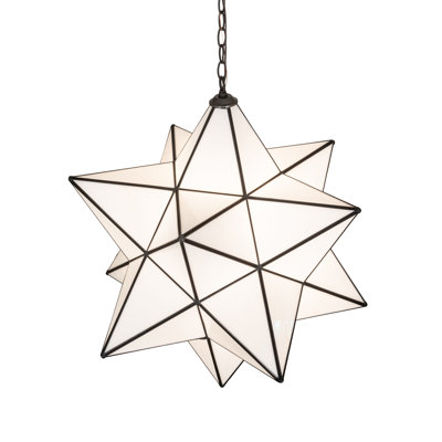 24" Wide Moravian Star Pendant
