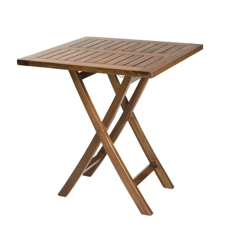 Bovingdon 2 - Person Teak Wood Patio Dining Set with Square Table