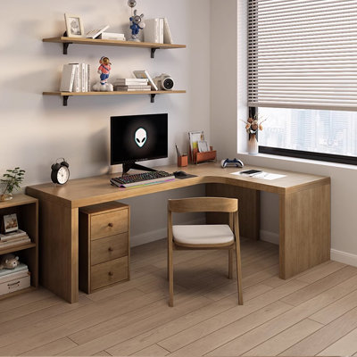 Bureaux rectangulaires en bois massif Burlywood