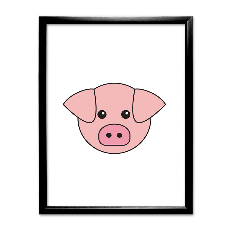 Single Picture Frame Print, Black