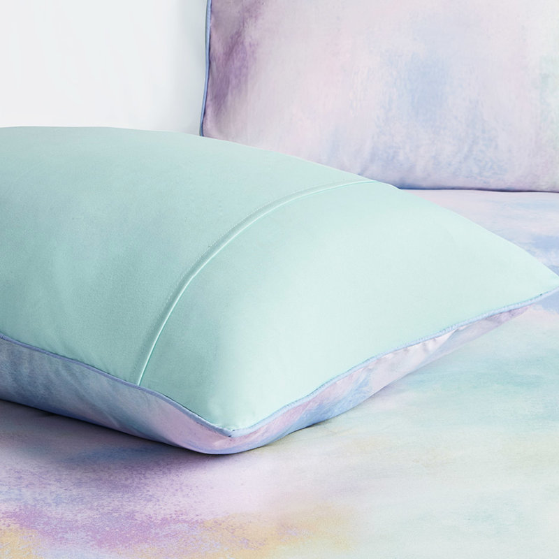 Édredon aquarelle Tie Dye pour grand lit, housse en microfibre, literie imprimée colorée, double / grand, tissu