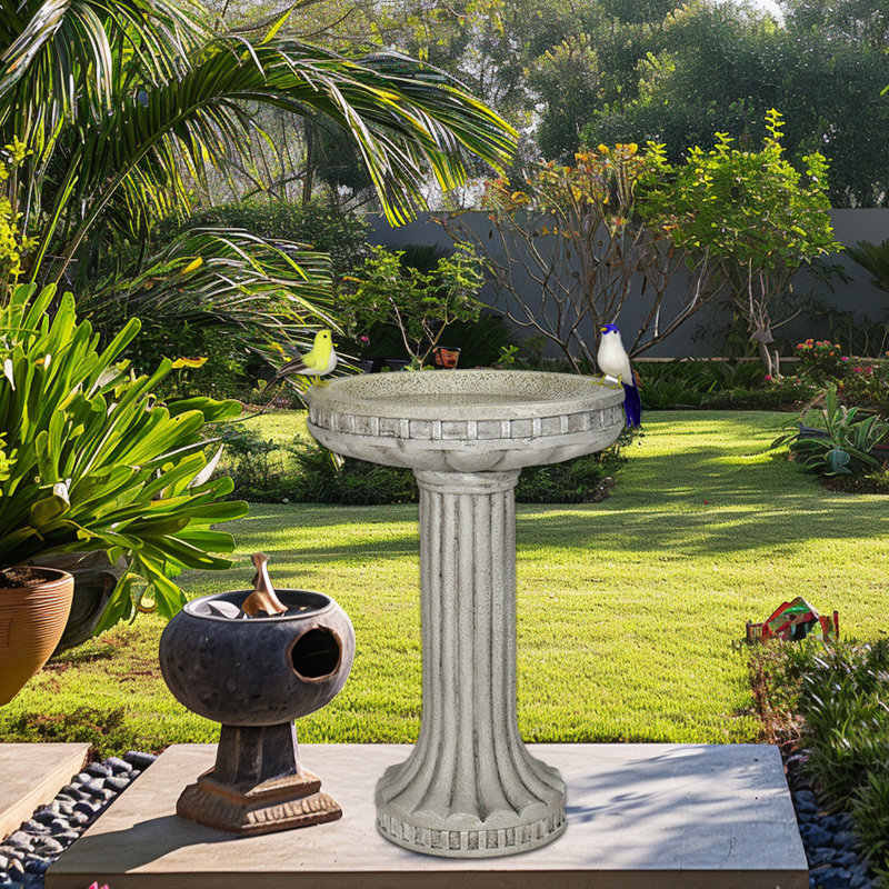 Dachelle Concrete / Cement Birdbath
