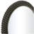 Metal Room Wall Mirror with Beaded Detailing-72058590