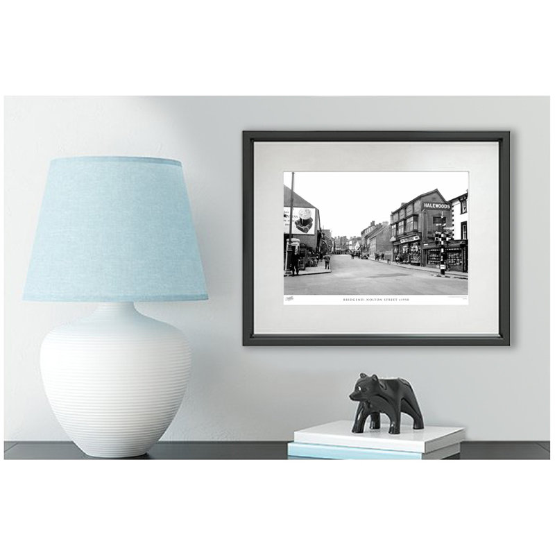 Bridgend, Nolton Street C1950 by Francis Frith - Single Picture Frame Print, 60cm H x 80cm W x 2.3cm D