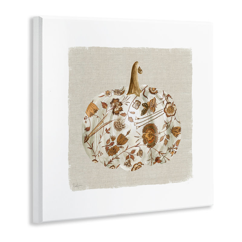 Plaque murale Red Harvest Pumpkin, design par Livi Finn