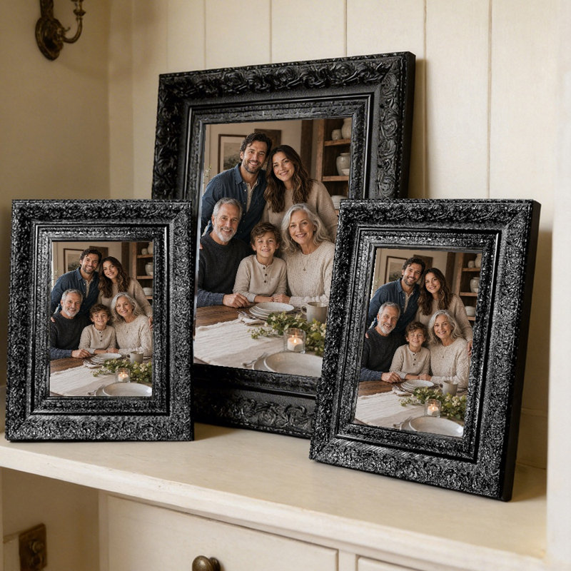 Cadre 11 po x 14 po noir pour table 1 pièce, Black, 1, 11" W x 14" H