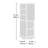 Engineered Wood Transitional Craft Tower With Swivel Base, White
