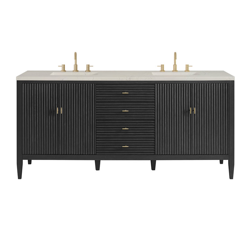 Myrrin 72'' W Double Vanity, Carbon Oak, Siberian