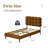 Aadi Upholstered Headboard, Platform Bed with Strong Wooden Slats Support, Two Bed Forms Design-708114339-708114367