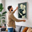 Quiet Embrace Minimalist 1 Piece Wrapped Canvas Wall Art-461254354-461254373