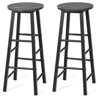 Stemen Bar Stool with Iron Frame