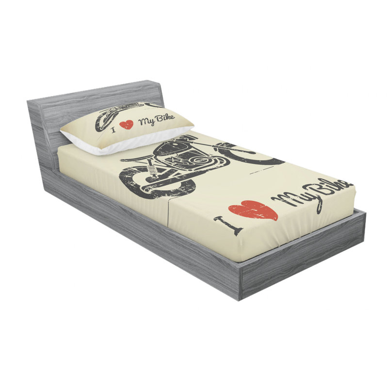 Microfiber Sheet Set, Twin Sheet Set with Fitted Sheet
