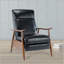 Fauteuil inclinable à accoudoirs en bois