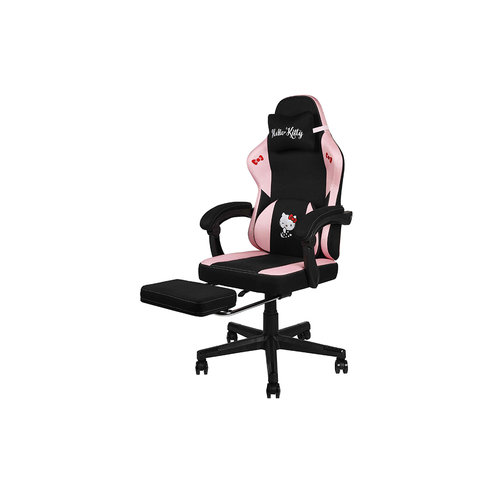 Hello Kitty Premium Reclining Gaming Chair With Foot-Rest & Lumbar Support