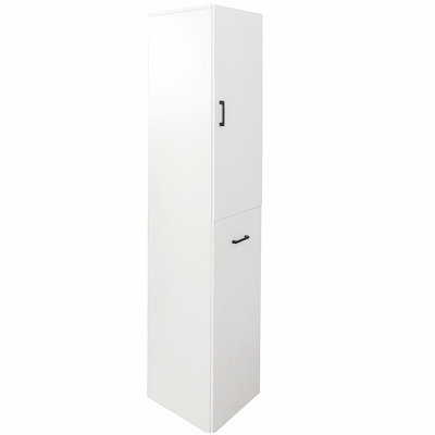 Armoire de cuisine, armoire haute, armoire autoportante avec 1 porte et 3 niveaux de rangement coulissant multifonctionnel