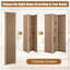 120 cm wide x 170 cm high 3-panel folding room divider