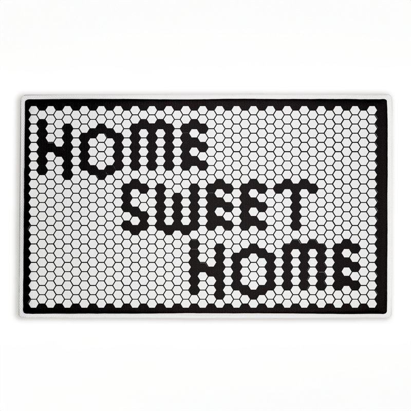 Tapis de bain et tapis de bain en peluche imprimé à la maison Home, par Elizabeth Tyndall, 18 po x 30 po
