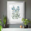 Delicate Blue Botanical II - peinture encadrée-107982834-107982829
