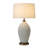 Santa Clara Bone Porcelain Table Lamp with Nightlight - 30", Weathered Brass and Walnut, 4-Way Rotary Switch