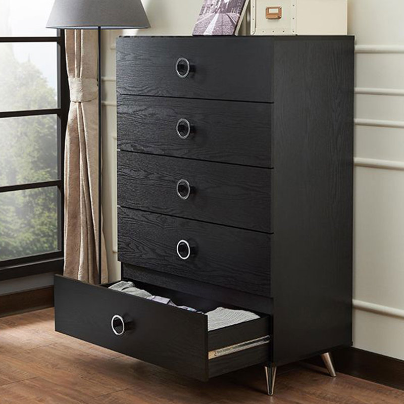 Cean 5 - Drawer Dresser, Black