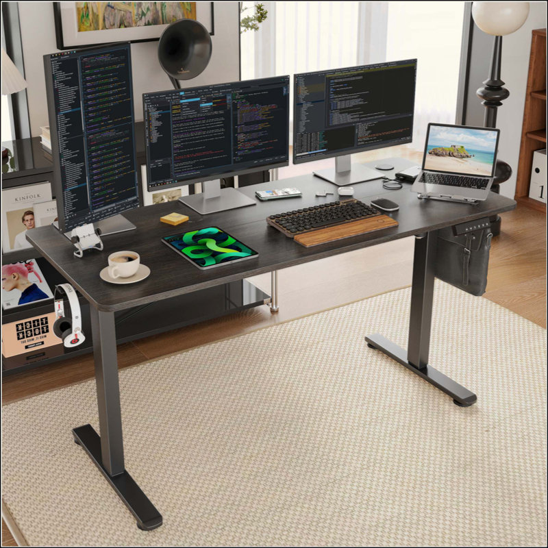 Bureau de travail électrique à hauteur réglable