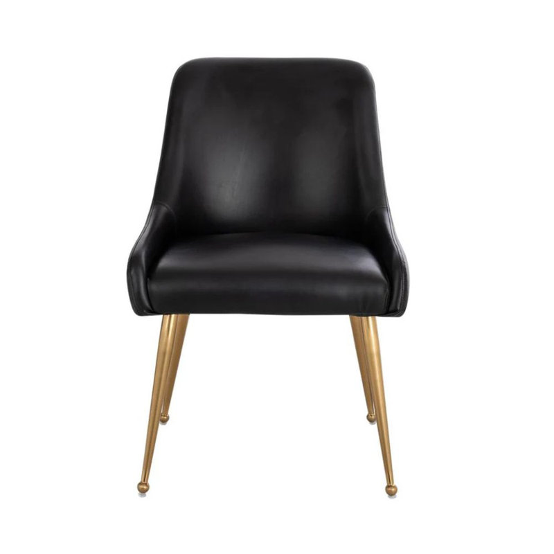 Chaise Luna Luxe, Noir