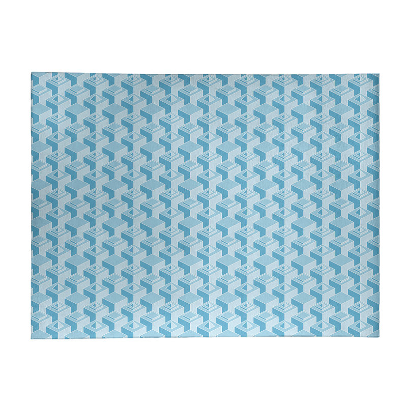 Tapis bleu ciel skyscrapers classic, Rectangle 8 pi x 10 pi