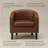 Oscar 29" W Stain Resistant Faux Leather Tufted Barrel Chair-537554919