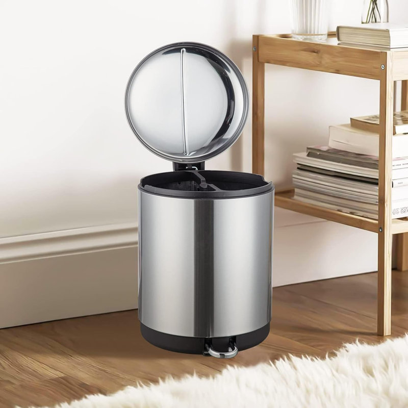 30L/8Gallons Dual Trash Can with Recycle Bin