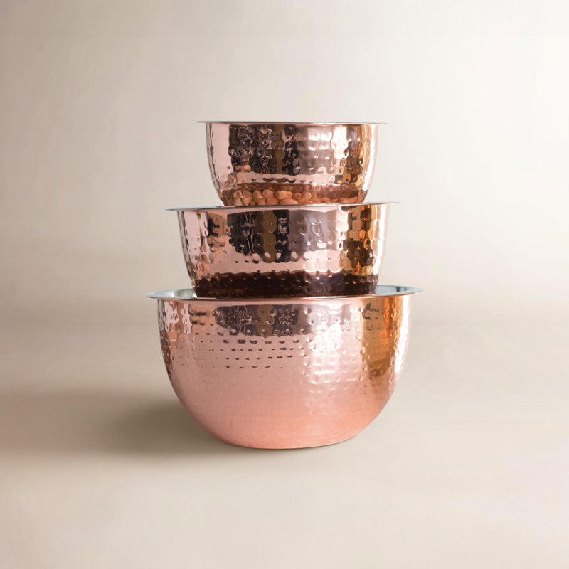4‑Piece Stainless Steel Measuring Cups, Copper