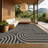 Large Striped Easy Jute Rug 10x13 Modern Geometric Floor Cover, Non-Slip Neutral Indoor Outdoor Living Room Carpet, Non-Shedding Accent Carpet-676948602-676948592