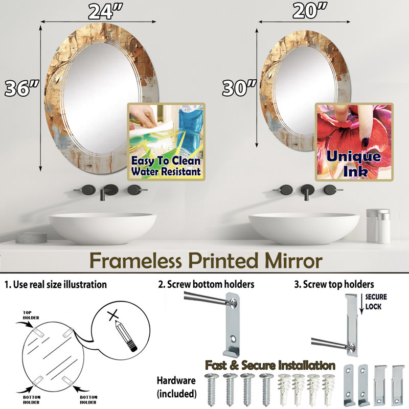 Miroir Rolnik, 36 po x 24 po