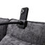 Canapé modulaire surdimensionné de 112 po pour le salon, canapé-lit modulaire en L en chenille de 112 po, canapé-lit modulaire confortable avec repose-pieds à rangement mobile, support pour téléphone, port de charge USB-409217068