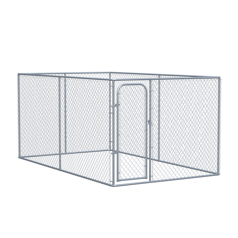 71.7'' H 8 Panel Galvanized Steel With Pet Door