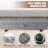 Under Bed Storage With Wheels 2 Pack， Lids Rolling And Handles